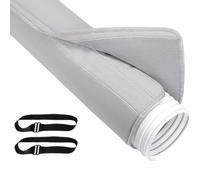AC Hose Cover, Exhaust Hoses Insulation, Dust-Proof Vent Wrap, Adjustable Buckle Strap, Duct Tube Protector for Indoor Outdoor Home Cooling Setup, AC Efficiency 150x54cm