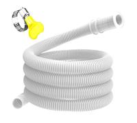 AC Hose Drainage Tube - Durable Flexible Pipe with Clamp Leakproof Design | Air Conditioner Dehumidifier Washing Machine Water Removal HVAC Split Ductless System Efficient Portable Solution