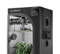 AC Infinity Advance Grow System Compact 2x2 - Kit per piante 1 integrato WiFi, ventilazione automatizzata, circolazione, spettro completo Samsung LM301H, tenda mylar