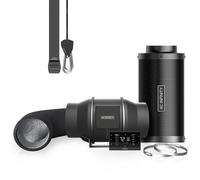 AC Infinity Air Filtration PRO Kit da 15,2 cm, ventola in linea, controller VPD per umidità di temperatura, con controllo app WiFi, filtro a carbone, canalizzazione, sistema di ventilazione per tende