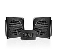 AC Infinity AIRPLATE T8 - Sistema di raffreddamento silenzioso a doppia ventola da 6" con controllo termostato, per armadi Home Cinema AV