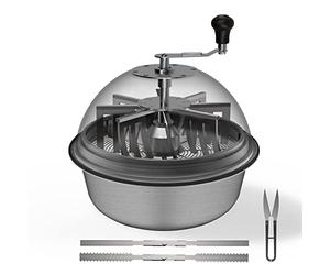AC Infinity Bud Leaf Bowl Trimmer 40 cm, cupola trasparente con lame affilate in acciaio inox, per tagliare foglie, germogli, fiori, piante idroponiche