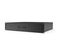 AC Infinity Cassetto per montaggio a rack 2U con piastra frontale in alluminio, con serratura e chiave, per rack da 19 pollici per armadi AV DJ