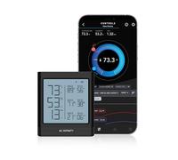 AC Infinity CLOUDCOM B2, igrometro intelligente per temperatura e umidità con display LCD e app Bluetooth, termometro per cantine, sale chitarra, tende da coltivazione e serre