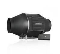 AC Infinity CLOUDLINE S4 - Ventola silenziosa con controller di velocità di ventilazione per booster di raffreddamento e tenda di coltura idroponica, 10,2 cm