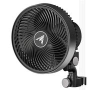 AC Infinity CLOUDRAY S9 - Ventola oscillante con clip per tenda da | Motore CE a lunga durata riprogettato, 10 velocità del vento dinamiche, gamma di oscillazione a 10 livelli