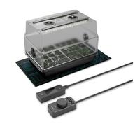 AC Infinity Kit di germinazione a cupola resistente per umidità 5 x 8 con tappetino impermeabile per piantine, barre luminose a LED a spettro completo, diodi Samsung LM301H EVO, pannelli di estensione