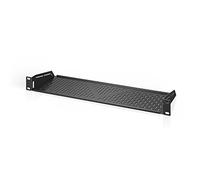 AC Infinity Ripiano a mensola ventilato 1U universale per scaffalature da 15,2 cm di profondità, per rack da 19 pollici. Acciaio laminato a freddo da 2,4 mm, capacità di 18,1 kg