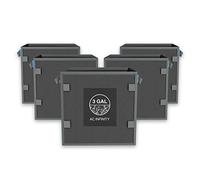 AC Infinity Vasetti quadrati in tessuto resistente, per l'aerazione da 3 galloni, confezione da 5 con tessuto non tessuto spesso 500 g e passanti, per coltivare frutta, verdura e fiori