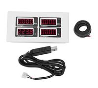 AC LED Meter | 100A 22kW Multifunctional Tester with Overload Alarm | Monitor Voltage/Current/Usage for Home/Workshop | PZEM0-004 Model