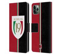 AC MILAN 2022/23 CUSTODIA COVER A PORTAFOGLIO IN PELLE PER APPLE iPHONE TELEFONI