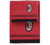 Set 1+1 Asciugamani A.C. Milan Prodotto Ufficiale Misure Medio+Ospite