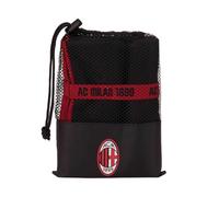AC Milan Asciugamano in Microfibra Multiuso, per Spiaggia, Viaggio e Sport, Prodotto Ufficiale
