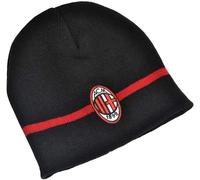 AC Milan Berretto Zuccotto Colore Nero Taglia Unica Logo Rosso Nero