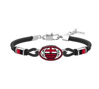 AC Milan BRACCIALE IN ACCIAIO 316L CON SMALTO