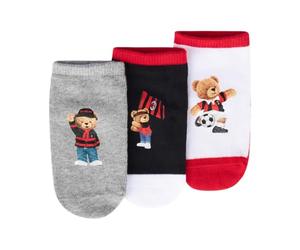 AC Milan - Calzini 3 Paia per Neonati, con Logo Ufficiale, 6-12 mesi