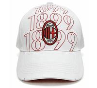 AC Milan Cappello Ufficiale Bianco con Logo e Grafica 1899 Regolabile