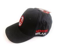 AC Milan Cappello Ufficiale Modello Nero per Sempre. Unisex Taglia Unica Adulto