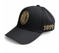 AC Milan Cappello Ufficiale Rosso/Nero con Logo Dorato Berretto Regolabile