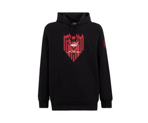 AC Milan Felpa Ftbl Icons, Prodotto Ufficiale, Unisex, Nero con Cappuccio, S