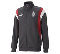 AC Milan FtblArchiveTrack Jr Giacca Unisex Bambino Flat Dark Grigio Tango Rosso 116