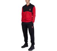 AC Milan Hermet Tuta Homewear Full zip con pantalone Black