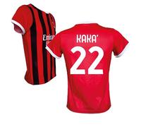 AC Milan Maglia Kaka 22 Replica Ufficiale 2024/25, Rossonera a Strisce Kaka' (IT, età, 8 Anni, Rosso)