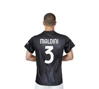 AC Milan Maglia Maldini 3 Replica Ufficiale, Rossonera a Strisce (IT, età, 4 Anni, Rosso)