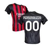 AC Milan Maglia Personalizzabile con Il Tuo Nome o Tuo Giocatore Preferito Replica Ufficiale 2025/2026, Adulto e Bambino (IT, Testo, XL, Rosso)