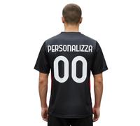 AC Milan Maglia Personalizzata con Tuo Nome o Giocatore Preferito Replica Ufficiale 2025/2026, Rossonera a Strisce (IT, età, 8 Anni, Rosso)