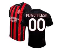 AC Milan Maglia Replica Personalizzabile, 100% Poliestere, Taglie 4Y-XXL, Vari Modelli