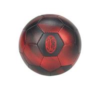 AC Milan Pallone da Calcio, per Partite e Allenamento, Nero (Logo Rosso), Taglia 5