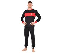 AC Milan Pigiama Ragazzo Full Zip in Pile Prodotto Ufficiale Art. 1030 (Nero, 16 Anni)