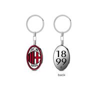 Portachiavi AC MILAN B-MP001XAR Acciaio Inossidabile OFFICIAL