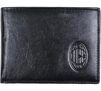 AC MILAN PORTAFOGLIO IN PELLE NERO PRODOTTO UFFICIALE