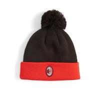 Ac Milan Puma Cappello Fan Pom Beanie Rosso Nero Fan Pom Woolie Beanie Unisex