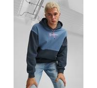 Ac Milan Puma Felpa Cappuccio Hoodie Blu Cotone 2023 24 FTBL Culture HD