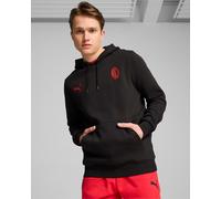 Ac Milan Puma Felpa Cappuccio Hoodie Nero Cotone Felpato 2024 25 Essentials