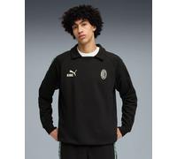 Ac Milan Puma Felpa Pullove Girocollo KING Drill Top Nero Cotone French Terry