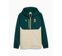 Ac Milan Puma Giacca Felpa Cappuccio 2025 26 PUMATECH HD FZ Verde Beige Cotone