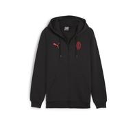 Ac Milan Puma Giacca Tuta felpa cappuccio UOMO Nero 2024 25 Essentials HD FZ