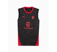 Ac Milan Puma Maglia Allenamento Training Nero Ssmanicato Canotta 2025 26