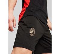 Ac Milan Puma Pantaloncini Shorts Nero con TASCHE a ZIP Training 2024 25