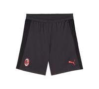 Ac Milan Puma Pantaloncini Shorts UOMO Flat Dark Gray con TASCHE a ZIP Trainin