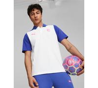 Ac Milan Puma Polo Maglia UOMO Bianco Blue Third Cotone CASUALS 2023 24