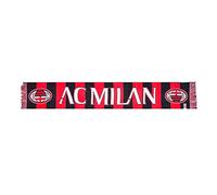 AC Milan Sciarpa Jacquard, Prodotto ufficiale, Rosso/Nero