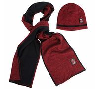 Ac Milan Set Cappello E Sciarpa T.Unita Taglia Unisex-Adulto, Nero