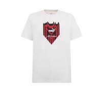 AC Milan T-shirt Ftbl Icons, Maglia a Maniche Corte, Maglietta con Logo Ufficiale, Unisex, Bianco, S