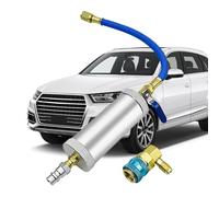 Ac Oil Injector - Quick Coupler - Ac Coolant Filling Tube | 2oz Metal Hvac Tool with 1/4sae Threads and 600psi-3000psi Range for Auto A-c Leak Detection Engine Cool.ant Refill