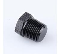 AC PERFORMANCE Alluminio 1/4" 1/4" NPT Maschio Testa Esagonale Tubo Solid Plug Raccordo Connettore Adattatore Connettore Nero